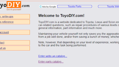 موقع ToyoDIY الشهير لقطع غيار سيارات تويوتا ولكزس