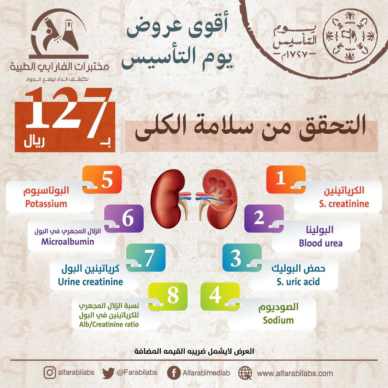 عرض مختبرات الفارابي الطبية