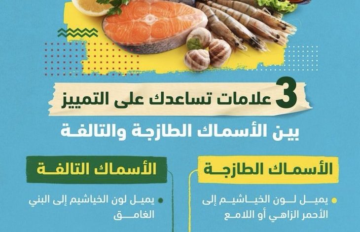 3 علامات للتمييز بين الأسماك الطازجة والتالفة.. تعرف عليها 3 علامات للتمييز بين الأسماك الطازجة والتالفة.. تعرف عليها
