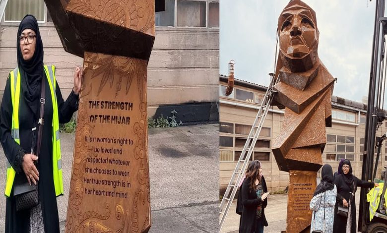 الأول من نوعه.. مدينة برمنغهام البريطانية تدشن تمثالًا لامرأة ترتدي الحجاب