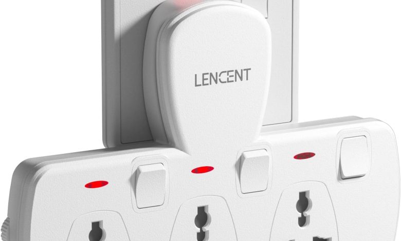 مشترك تمديد كهربائي متعدد المنافذ من لينسينت بسعر مميز مشترك تمديد كهربائي متعدد المنافذ من لينسينت بسعر مميز