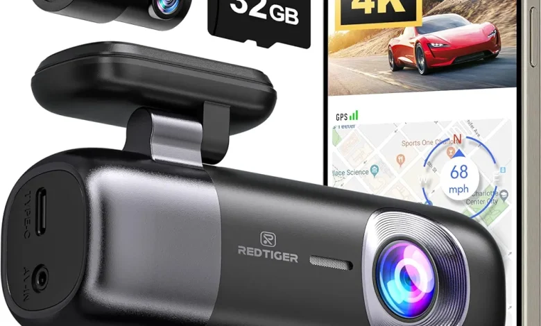 ريد تايجر كاميرا سيارة امامية وخلفية بدقة 4K ريد تايجر كاميرا سيارة امامية وخلفية بدقة 4K
