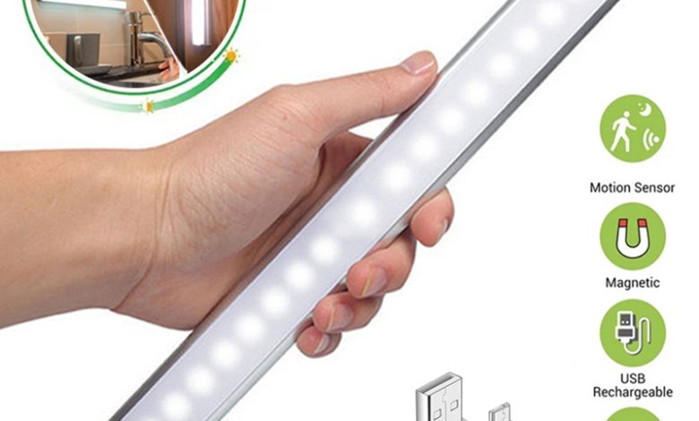 ضوء لاسلكي LED بمستشعر الحركة، قابلة للشحن مميزة للخزانة والمطبخ والدرج ضوء لاسلكي LED بمستشعر الحركة، قابلة للشحن مميزة للخزانة والمطبخ والدرج