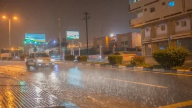 "المدني": احذروا الأمطار والسيول حتى السبت