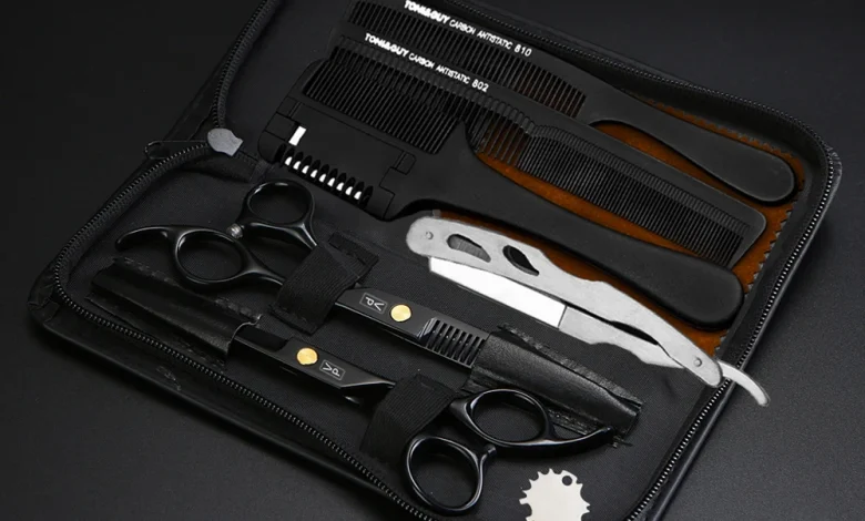 عرض مجموعة مقصات تصفيف الشعر الاحترافية عرض مجموعة مقصات تصفيف الشعر الاحترافية