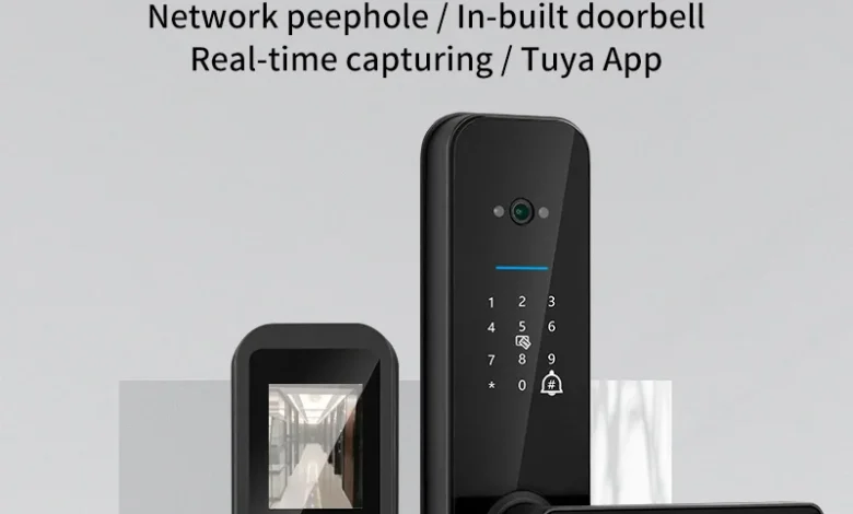 قفل الباب الإلكتروني الرقمي مع كاميرا بنصف السعر قفل الباب الإلكتروني الرقمي مع كاميرا بنصف السعر