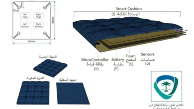 وسادة سعودية ذكية لتصحيح وضعية الجلوس