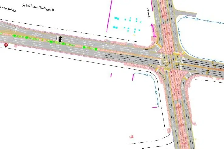 إغلاق إشارة تقاطع جسر شارع الأمير نايف مع طريق الملك عبدالعزيز بـ الدمام