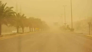 نشاط للرياح المثيرة للأتربة من اليوم حتى السبت