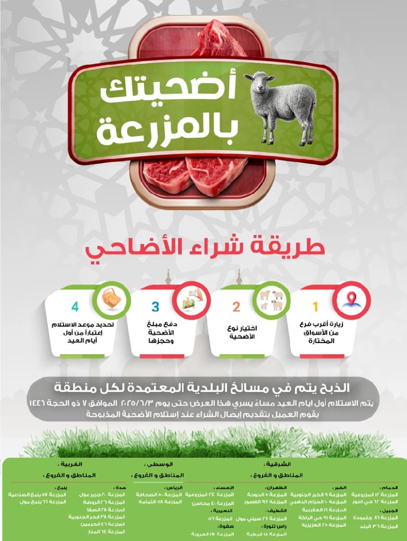 عروض أسواق المزرعة الأسبوعية