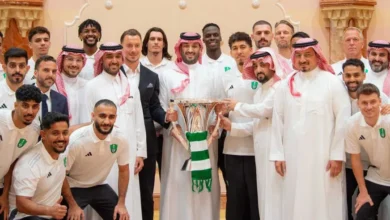 ولي العهد يستقبل وزير الرياضة والمسحل وإدارة ولاعبي الأهلي بمناسبة فوزهم بدوري أبطال آسيا 2025