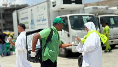 تدشين مشروع سقيا الحجاج بتأمين 15 مليون عبوة ماء