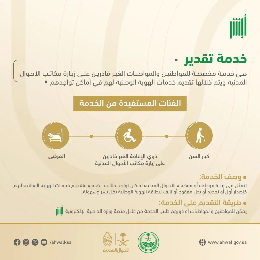 ما هي خدمة تقدير والفئات المستفيدة منها؟ الأحوال تُجيب