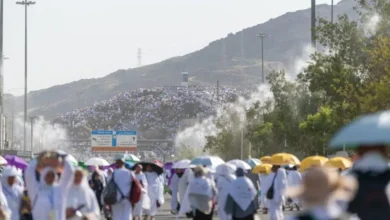 الصحة للحجاج: استخدام المظلة يخفض درجة الحرارة 10 درجات