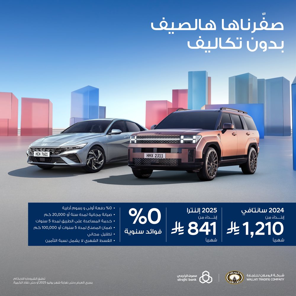 عرض سيارات هيونداي سانتافي والنترا 2025 عرض سيارات هيونداي سانتافي والنترا 2025