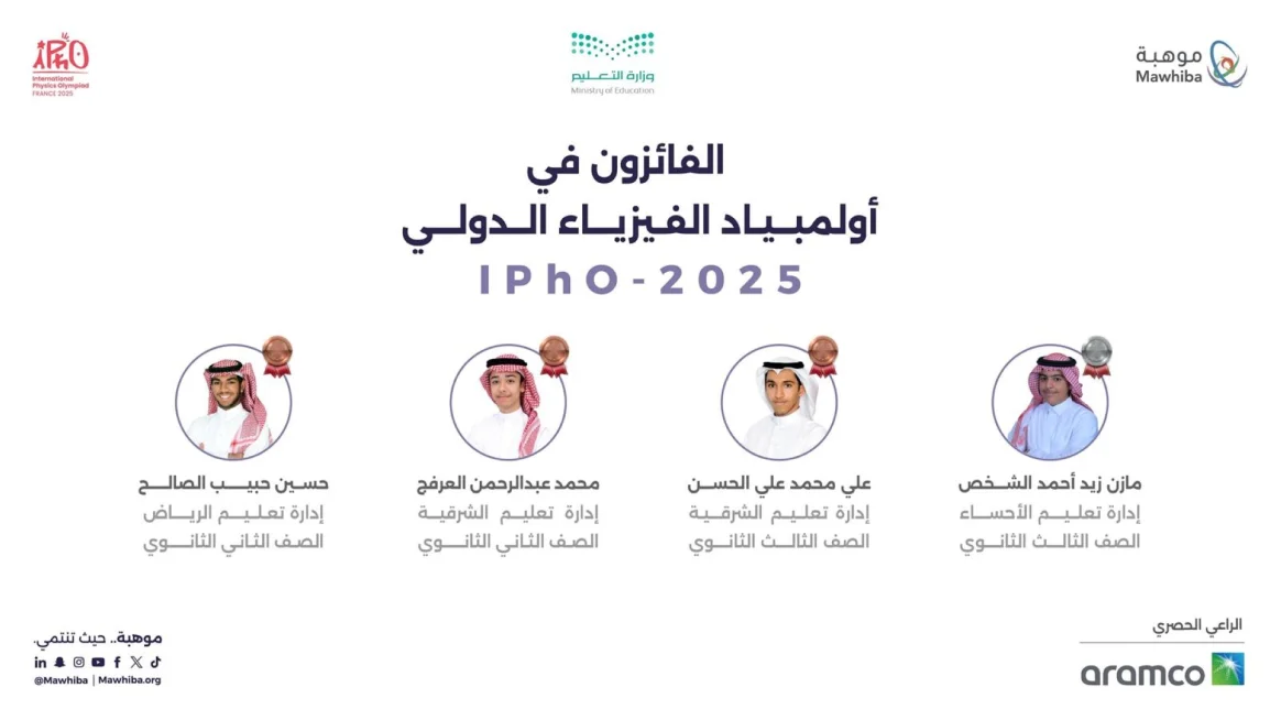 إنجاز سعودي بـ4 ميداليات عالمية في أولمبياد الفيزياء إنجاز سعودي بـ4 ميداليات عالمية في أولمبياد الفيزياء