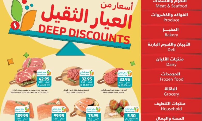عروض أسواق التميمي الأسبوعية
