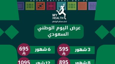 عرض اليوم الوطني من نادى صحتي الرياضى