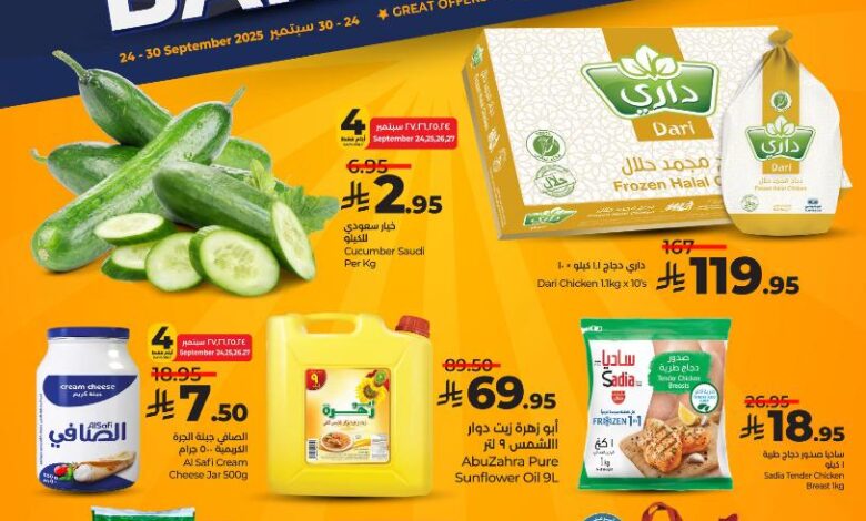عروض أسواق لولو هايبر ماركت جدة تبوك ينبع خميس مشيط الأسبوعية