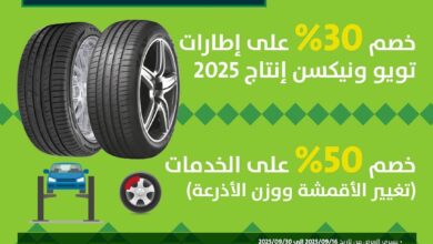 عرض اليوم الوطني من العمودي للإطارات