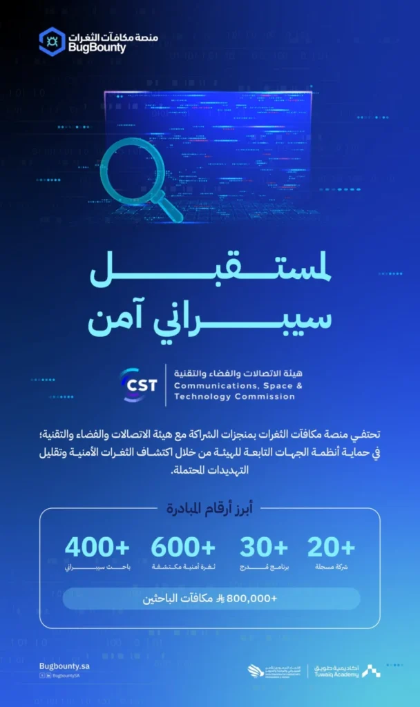 تسجيل 20 شركة سعودية في منصة مكافآت الثغرات