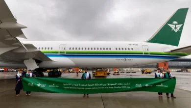 الخطوط السعودية تدشن أولى رحلاتها المباشرة إلى موسكو الخطوط السعودية تدشن أولى رحلاتها المباشرة إلى موسكو