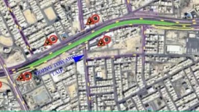 إغلاق جسر الشرائع باتجاه الطائف للصيانة