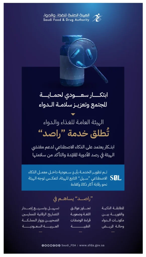 تدشين خدمة "راصد" لتنظيم دخول الأدوية مع المسافرين تدشين خدمة "راصد" لتنظيم دخول الأدوية مع المسافرين