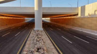 افتتاح جزئي لتقاطع ديراب مع طريق النفود