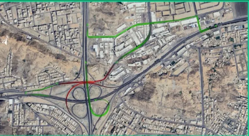 إغلاق مؤقت لطريق الملك فيصل باتجاه الدائري الرابع في مكة إغلاق مؤقت لطريق الملك فيصل باتجاه الدائري الرابع في مكة