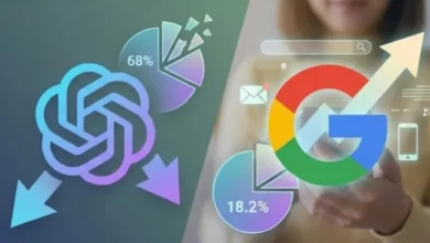 انخفاض الحصة السوقية لـ ChatGPT أمام Gemini إلى 68%