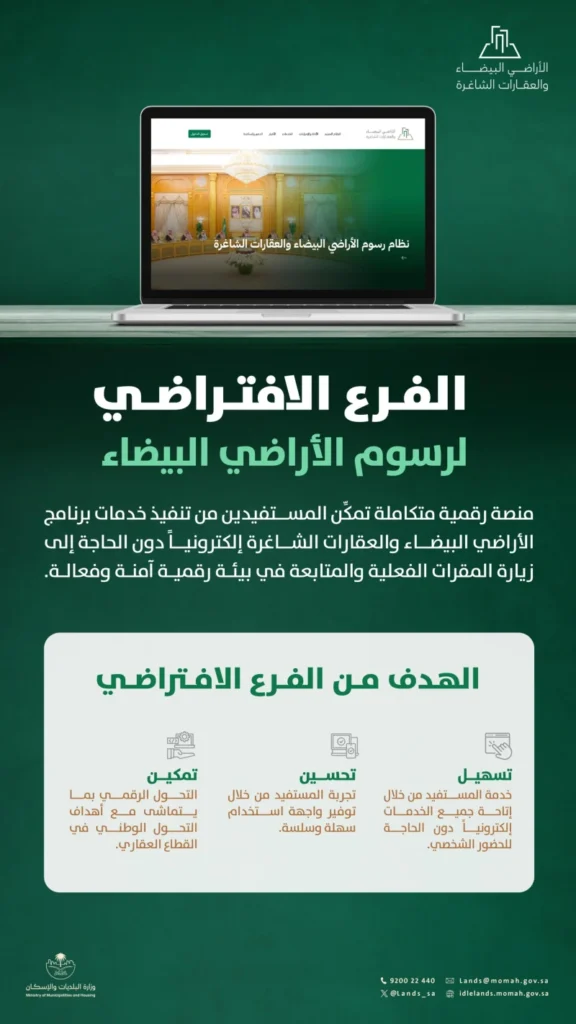 إطلاق الفرع الافتراضي لرسوم الأراضي البيضاء