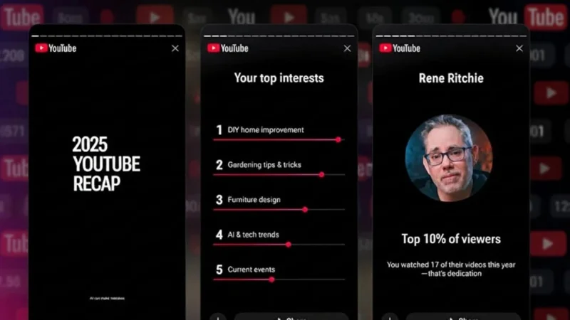 "يوتيوب" تُطلق ميزة ملخّص المشاهدات السنوي