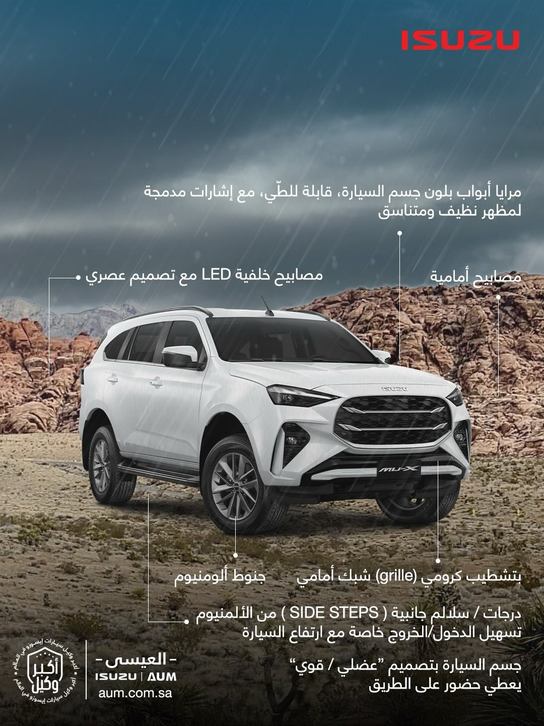 عرض سيارات ايسوزو ISUZU MU-X موديلات 2025